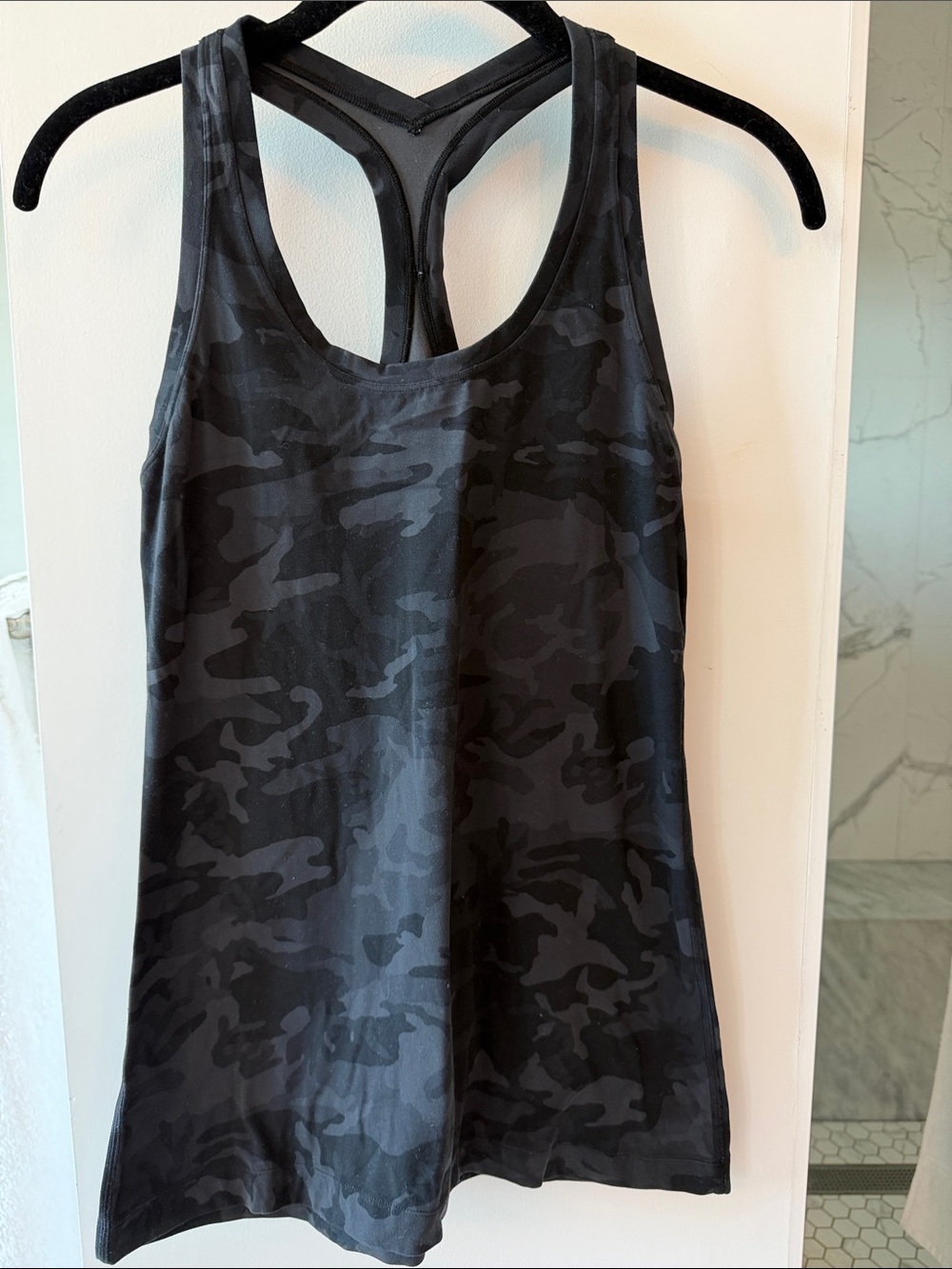 lululemon athletica Black Camo Racerback Tank